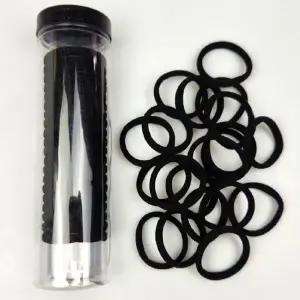 [골드스마일]WL 데일리 머리끈 20P 블랙 머리고무줄 무매듭 헤어끈