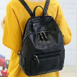 (색상 블랙L)직장인 회사 출퇴근 백팩 소가죽 캐주얼 검정색 가방