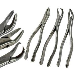 범용 치과 발치 겸자 | 상부 및 하부 어금니, 앞니, 첨두, 쌍첨자 오토클레이브 세이프 독일 스테인리스 스틸 도구 (#23,#150,#151 (3개 세트))
