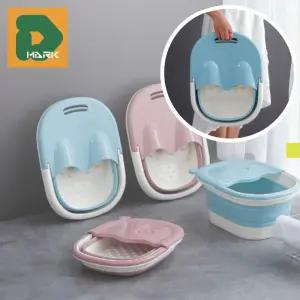 휴대용 접이식족욕기 설거지통 세숫대야 간편보관 겸용 발마사지 족탕기 깊은 야외 손잡이 캠핑용 피로회복