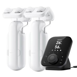 Hub3가 포함된 SwitchBot 스마트 자동 커튼 오프너 2팩 - 앱/타이머, 고성능 모터, 무제한 전원, 알렉사, 구글 홈, 홈킷과 호환되는 블루투스 리모컨