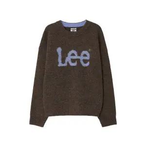 브랜드정품 리 LEE 부클 빅 트위치 로고 니트 초콜렛 256294
