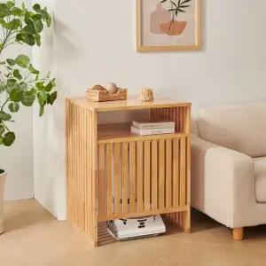 원목 단코 800 로봇청소기장 보관함 틈새장 선반 청소기수납장