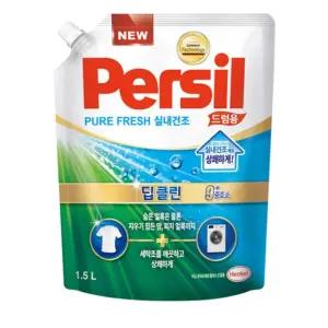 퍼실 파워젤 플러스 실내건조 드럼용 리필 1.5L세제 세탁용 용세제 실젤 실용 실딥클린