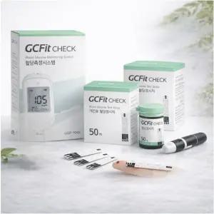 녹십자MS 지씨핏 첵 GCFit CHECK 혈당측정기세트+시험지300매+채혈침300개+알콜솜300매 2026년 신형