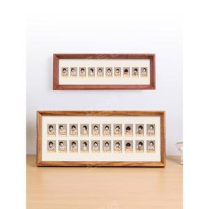 성장앨범 증명사진 벽걸이 프레임 나무 20칸 사진 액자 10칸 2칸 9칸 3칸