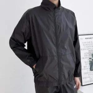 남성용 운동 땀 배출 긴팔 러닝 바람막이 밴딩 재킷