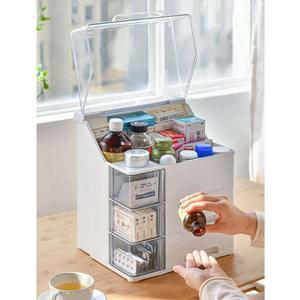 의약품상자 가정용 수납 약상자 보관함 키트 처치 약국 화장 구급상자 탁상 마스크