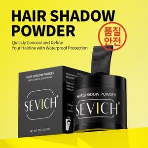 SEVICH10g 헤어 라인 파우더 루트 커버 블랙 방수 섀도우 천연 코브 탈모 컨실 선물