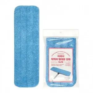 ( )kimspp 극세사 밀대걸레 교체용 리필포장 43x13cm 밀대청소기용 찍찍이걸레