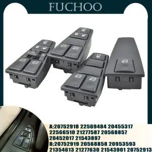 볼보 트럭 FH12 FM VNL FM12 FM9 VN VNL VNM 용 드라이브 승객 측 파워 윈도우 스위치 제어 버튼 20752918