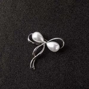 다이아몬드 코트 리본 옷핀 예쁜 브로치 패션 매너핀 리본옷핀