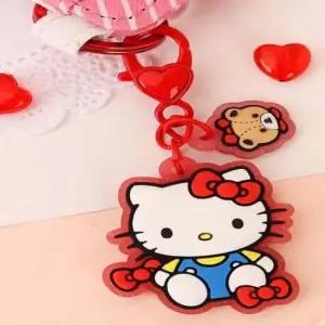 캐릭터 지퍼링(키티) 폰스트랩 가방악세사리 캐릭터굿즈