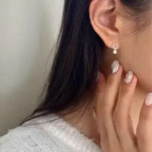 (silver 925) tinkling pearl earring WECD132