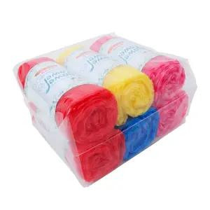 일제 샤워타올 6P 시원한 하드 데일리 거품 목욕 등밀이 샤워타월 세트