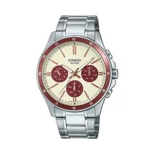 [신세계라이브쇼핑]카시오 MTP-1374D-5A2 클래식 라운드 남성 메탈 아날로그 시계