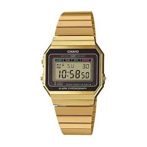 [신세계라이브쇼핑]카시오 A700WG-9A 정품 공용 사각 메탈 레트로 시계