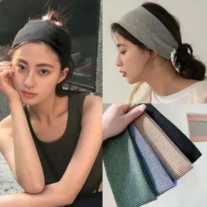 반다나 헤어밴드 스포츠 운동용 골지 남녀공용