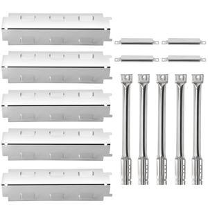 Charbroil 463230515, 463230512, 463230513, 463230514, 463239915, 463230511 모델용 그릴 교체 부품, 스테인리스 열판 텐트 실드, 파이프 버너 튜브 및 크로스오버 튜브.