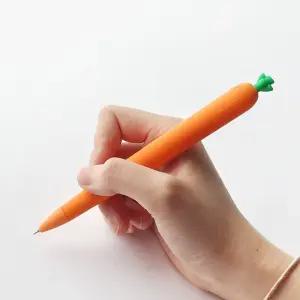 핑크풋 당근 노크 볼펜 0.7mm 학용품 필기구 선물