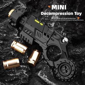 금속 다기능 래칫 플립 안티스트레스 장난감 총 발사 셸 해소 피젯 스피너 재미있는 선워터