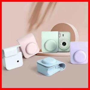 카메라 가방 FOTO 후지필름 인스탁스 미니 12 케이스 PU 가죽 소프트 보호 숄더 스트랩 포함