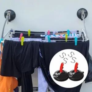 창틀용 S자고리 캠핑 빨래 건조대 다용도 세탁물 건조 (WFKI1UX)