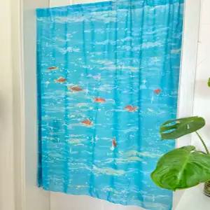 금붕어 쉬폰커튼 물고기 패브릭포스터 반투명 코이 드림 100x140 봉스타일