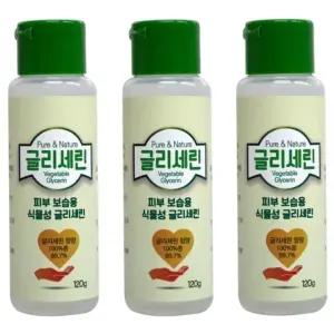 퓨어앤네이쳐 식물성 글리세린 120g 3개 보습 수분 삼현 (WFKK1LI)