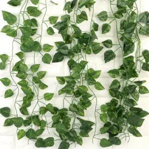 인테리어 인조 스킨답서스 넝쿨 2M 12줄 조화인테리어 조화식물 천장장식