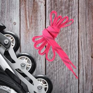 왁스 신발끈 1 쌍 핑크 96 긴 하키 스케이트 아이스 악세서리 롤러 피겨 장비 내마모성 스포츠