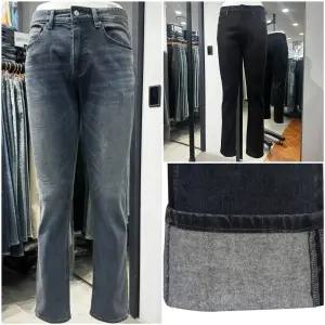 버커루 남성 히팅진 겨울 기모 슬림 스트레이트 청바지B244Z0140P