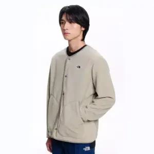 노스페이스  NJ4FR60B 남성 알바노 플리스 EX 가디건 LIGHT BEIGE