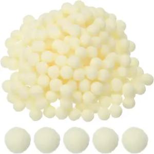 패티킬 0.4인치 공예용 폼폼 소형 미니 퍼프볼 벌크 고탄성 퍼지볼 모자 크리스마스 아트 DIY 베이지