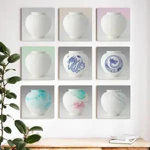 풍수 복들어오는 다복 달항아리 그림 사진 액자 휴식을담다 13종 36x36cm