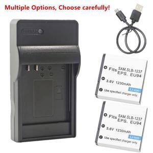 삼성 디지맥스 L55 엡손 EU-94 L500V용 SLB-1237 배터리 또는 충전기