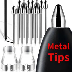 삼성 갤럭시 탭 S7 S8 S9 + S23 Note20 내마모성 금속 교체 연필 펜촉 티타늄 합금 터치 스타일러스 S 펜