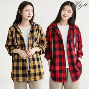 [헬리꽁땡]리오체크후드셔츠2종