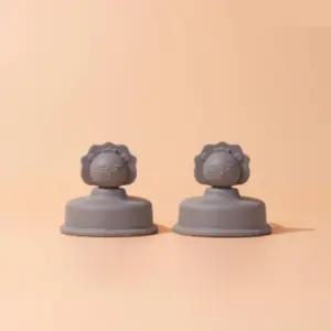 베베락 유아 컵 원터치 빨대컵 토퍼 실리콘 초코 2개 BNA