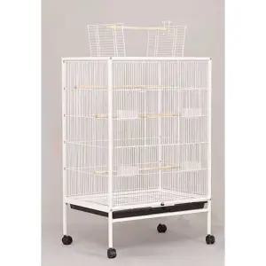 앵무새케이지 새장 화이트 새집 아크릴 날림장 세트 이동식