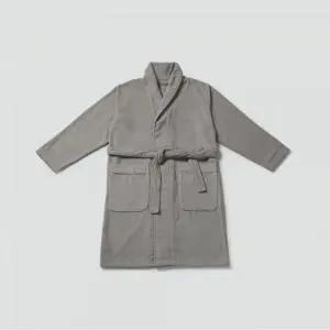 JAJU 자주 샤워가운 데일리 바스가운 타월 그레이
