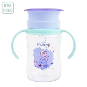 디즈니 겨울왕국2 46도 흘림방지 양손 컵 260ml키즈 방지 캐릭터 왕국 손잡이 어린이 영아