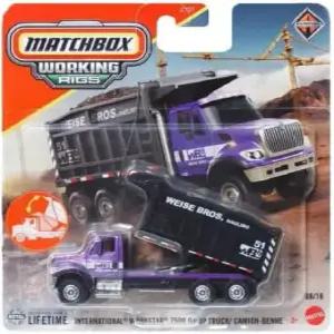 매치박스 작업 장비 인터내셔널 워크스타 7500 덤프트럭 [퍼플] 08/16 다이캐스트 장난감 차량