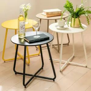 카페 티테이블 소형 철제 컬러 원형 사이드테이블 미니협탁 침대옆탁자 거실 침실