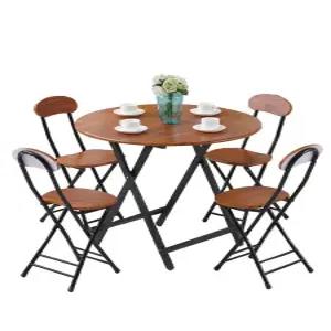 원형 이동식 사무실 접이식 원탁 간이 테이블 소형 곡물