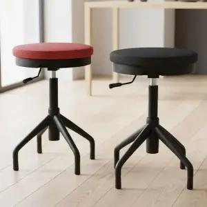 Z1고정기본원형의자 바퀴없는회전 병원 작업용 진료실 실험실 회전의자 병원의자