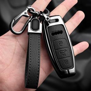 아우디 Q8 A6 D5 4N E-트론 GT 프로텍 키체인 액세서리용 자동차 금속케이스 커버