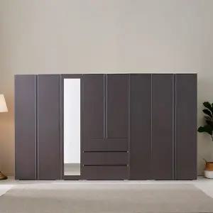 (수도권무료) 보루네오 아르메 시그니아 LPM 키큰장_3200 거울 옷장 세트