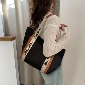 여성백 여성 레터링 포인트 캔버스 소재 빅사이즈 숄더백 미니토트백