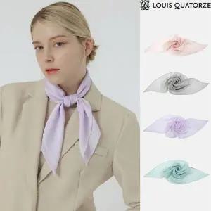 루이까또즈 마리솔리드 실크 마름모 스카프 2DSD608